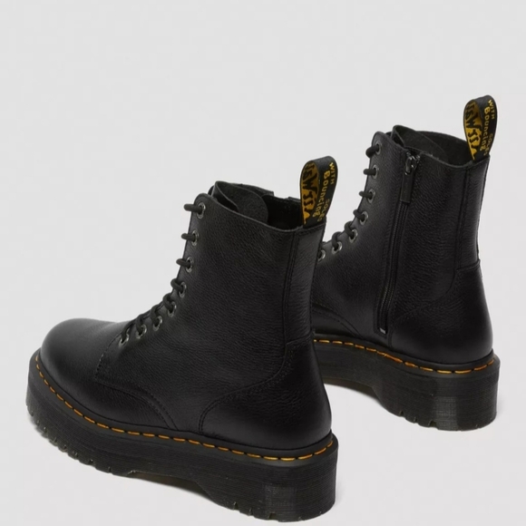 Dr. Martens Jadon Pisa Black Leather Boots - Picture 4 of 7